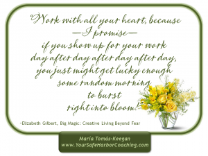 Show up for life, Burst into Bloom