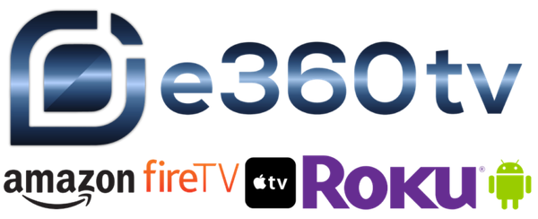 e360tv Logo with Apps